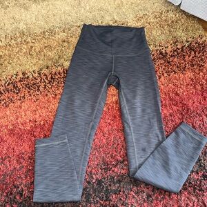 High-Waist Heathered Gray Active Leggings